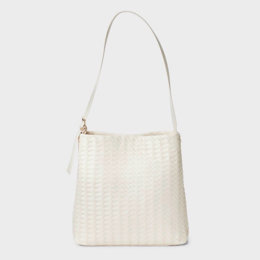 Woven Bucket Bag - A New Day - White